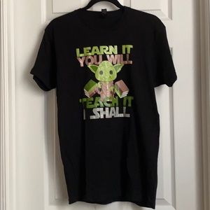 Custom teacher yoda shirt